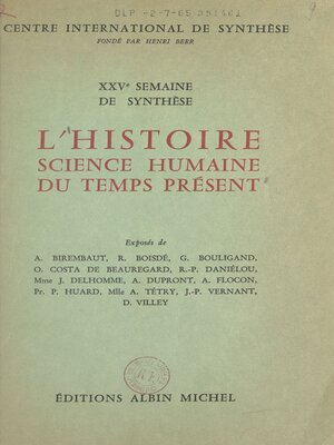 cover image of L'histoire